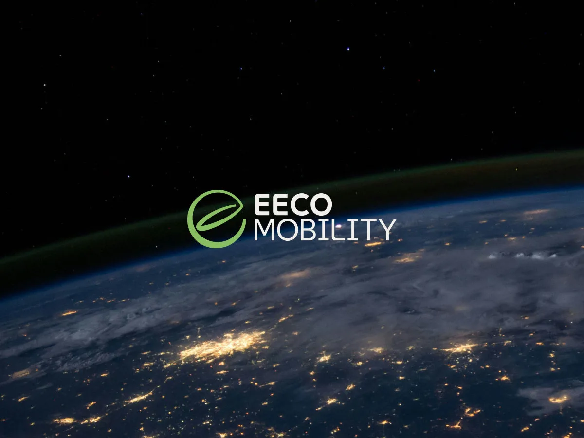 EECOMOBILITY - Portfolio feature image showing the EECOMOBILITY logo over a photo of the earth from space.
