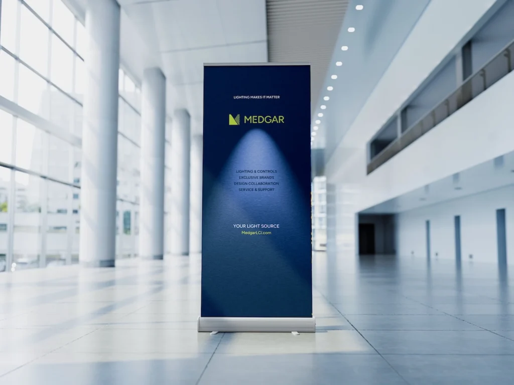 Banner for Medgar Lighting and Controls, designed by Muse Marketing Group